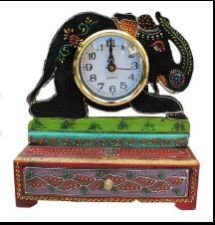 Wooden Drawer With Clock