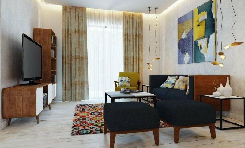 3D Living Room Interior Designing 06