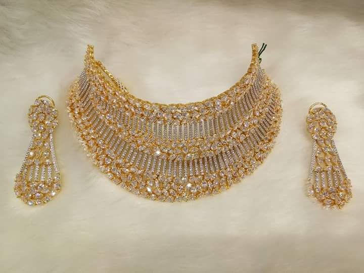 American Diamond Necklace Set 03