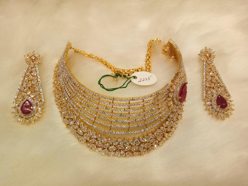 American Diamond Necklace Set 04