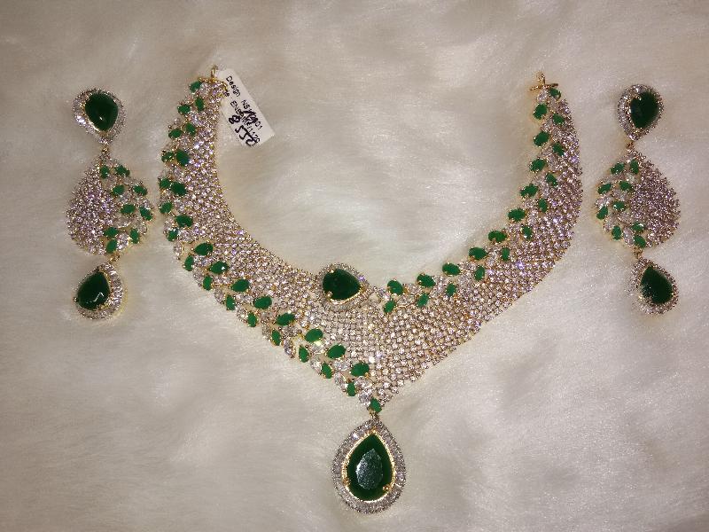 American Diamond Necklace Set 05