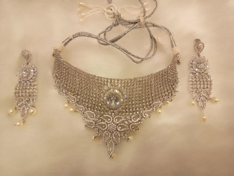 American Diamond Necklace Set 07