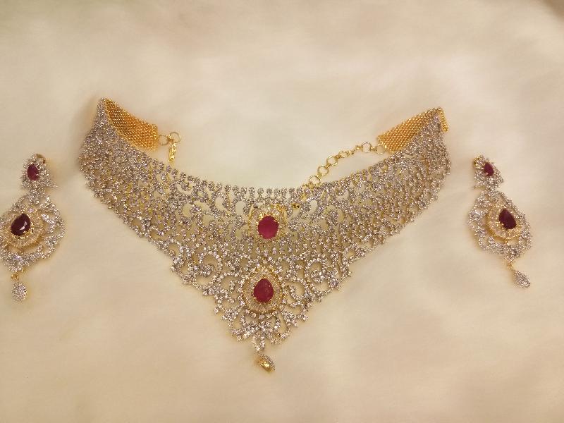 American Diamond Necklace Set 09