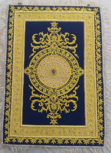 Hand Embroidered Jewel Carpet 08