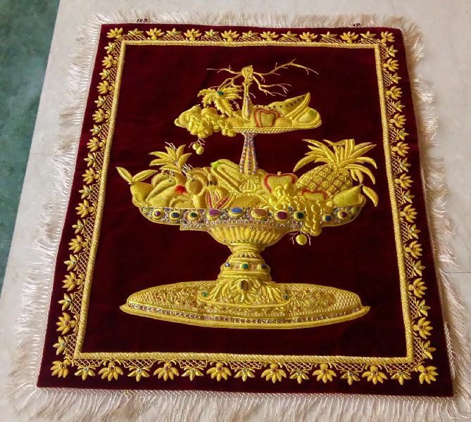 Hand Embroidered Jewel Carpet 09