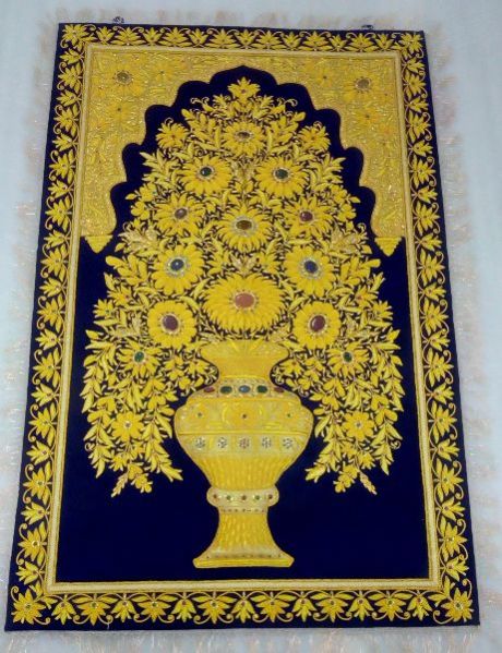 Hand Embroidered Jewel Carpet 10