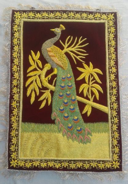 Hand Embroidered Jewel Carpet 15