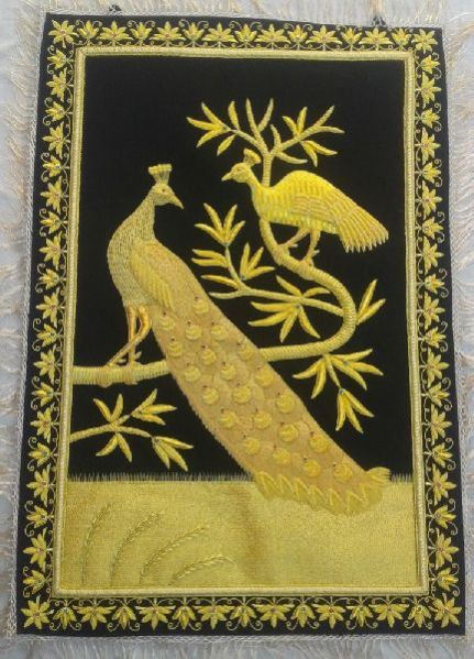 Hand Embroidered Jewel Carpet 16