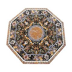 Marble Inlay Polygon Table Top