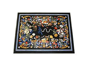 Marble Inlay Rectangular Table Top