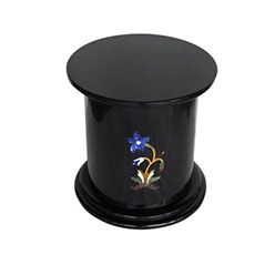 Marble Inlay Round Table Stand