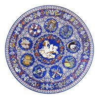 Marble Inlay Round Table Top