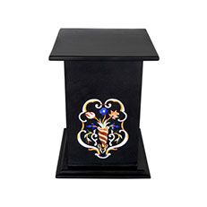 Marble Inlay Square Table Stand