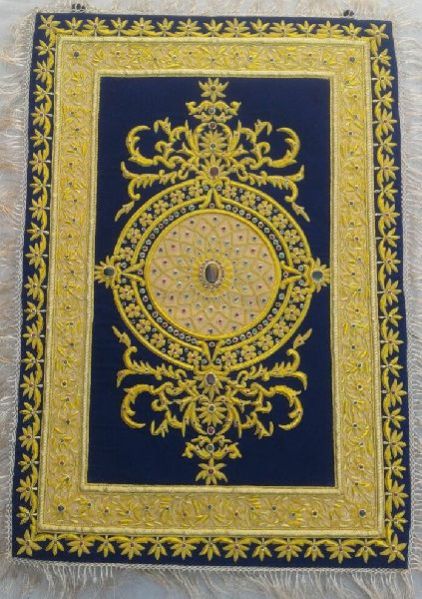 Wall Hanging Zari Carpet 04