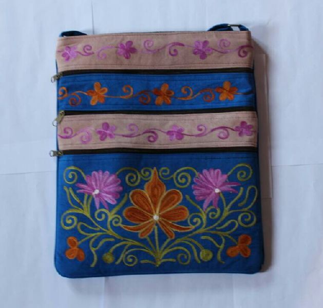 Handmade Embroidered Suede Cotton Bags 03