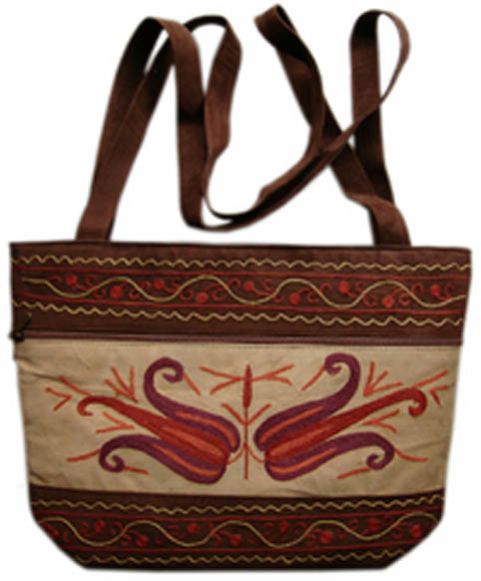 Handmade Embroidered Suede Cotton Bags 05
