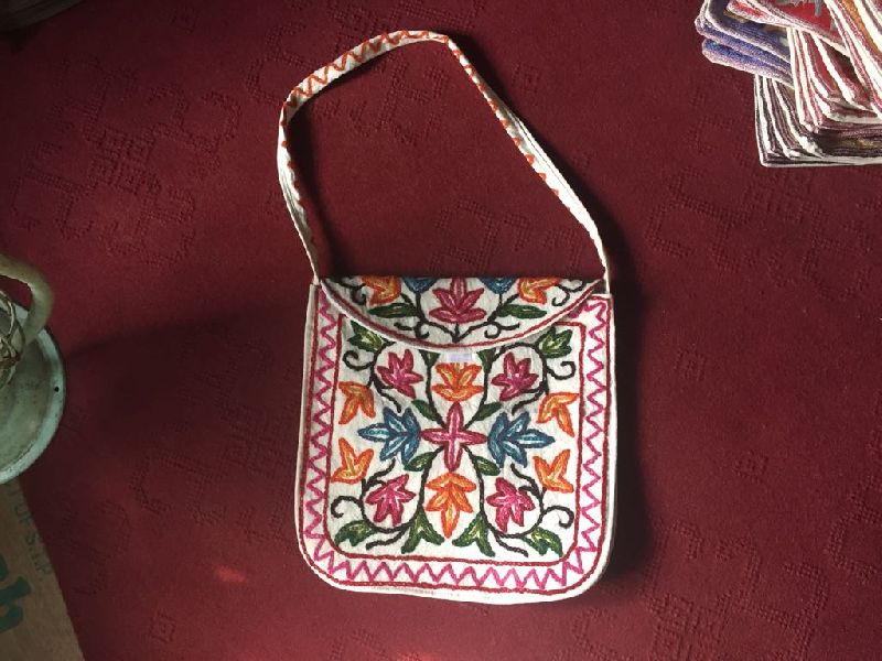 Handmade Embroidered Suede Cotton Bags 11