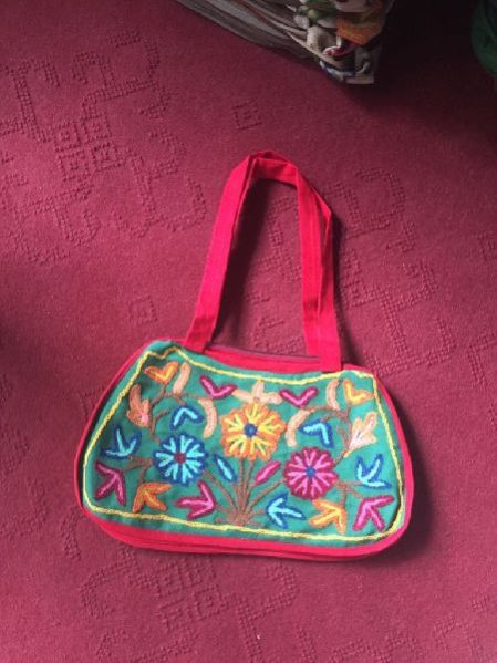 Handmade Embroidered Suede Pouches 01