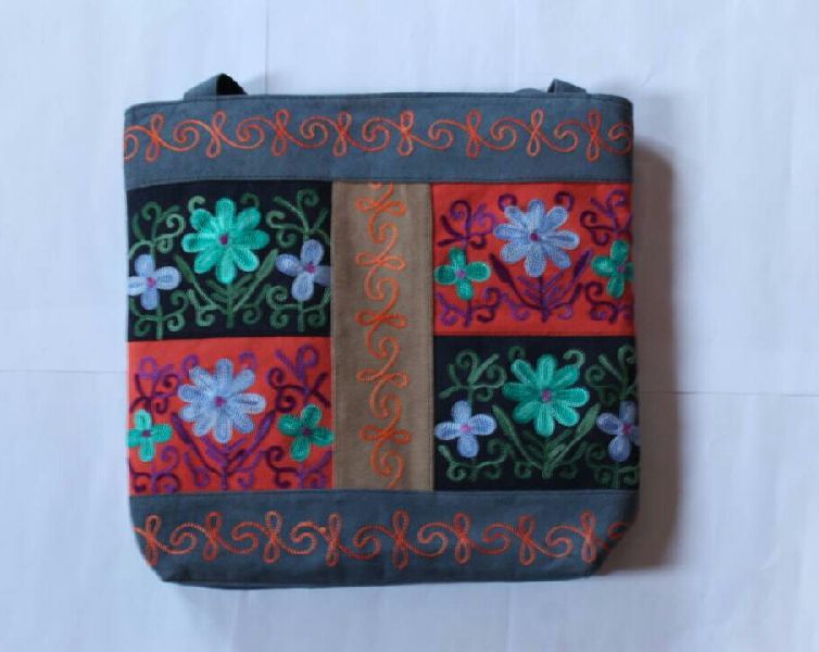 Handmade Embroidered Suede Pouches 04