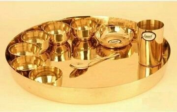 Brass Bhojan Thali 03