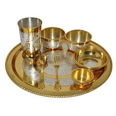 Brass Bhojan Thali 06