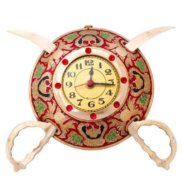 Designer Brass Wall Clock 04