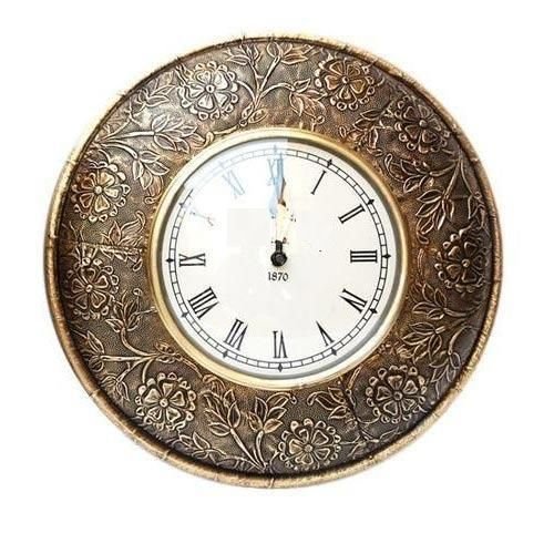 Designer Brass Wall Clock 05