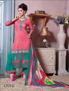 17015 Pink & Green Palazzo Suit