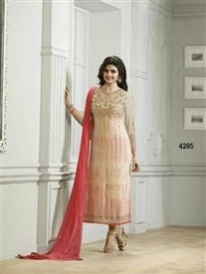 Beige Party Wear Suit