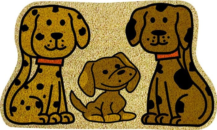 PVC Tufted Coir Shaped Mat (LE-87239)