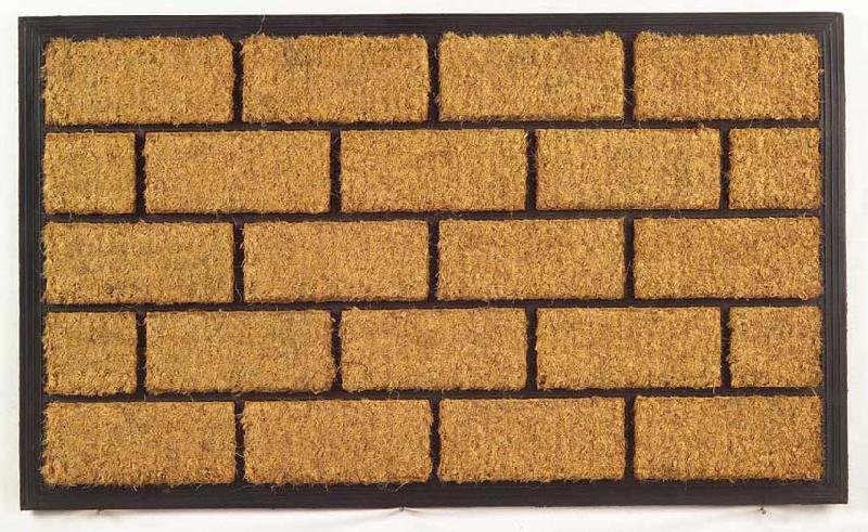Rubber Moulded Coir Brush Door Mat 01
