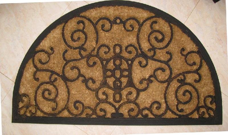 Rubber Moulded Coir Brush Door Mat 09