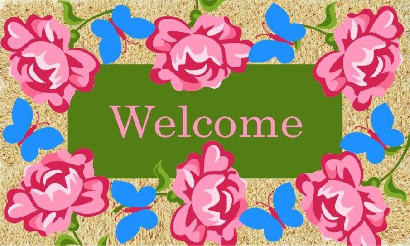 Vinyl Backed Coir Door Mat 03