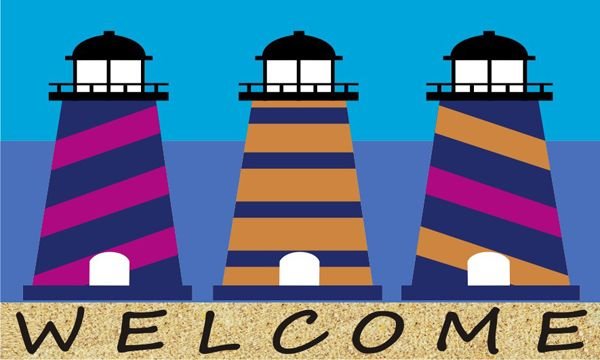 Vinyl Backed Coir Door Mat 09