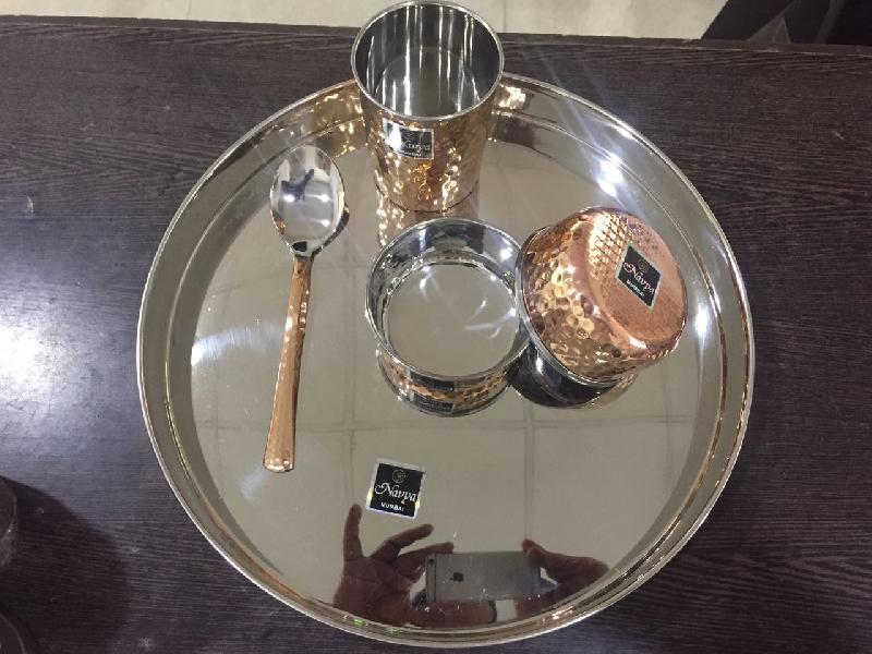 Copper Thali Set 01