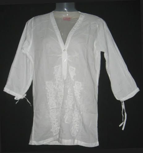 Ladies Lucknow Chikan Short Kurti 01