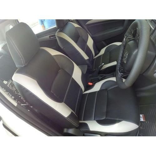 Leather Waterproof Black Car Seat Cover 02
