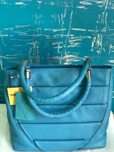 Folded Cyan Tote Bag