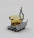 Iron & Glass Tea Light Candle Holder (G234T83)