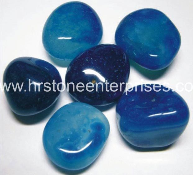 Blue Onyx Pebble Stone