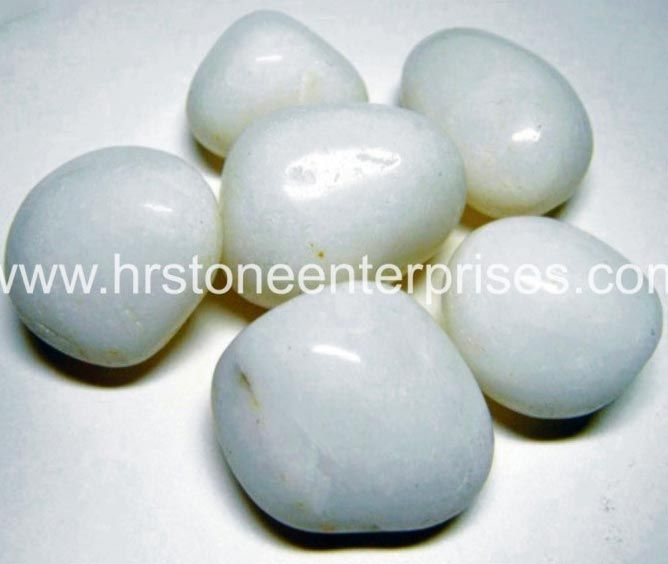 White Polished Pebble Stone