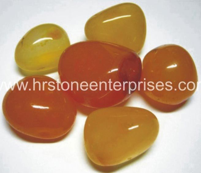 Yellow Onyx Pebble Stone