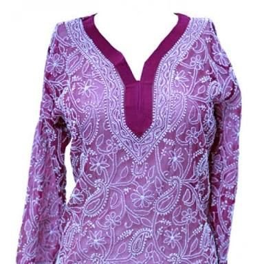 Lucknowi Chikan Suit 09