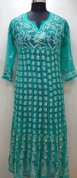 Lucknowi Chikan Suit 14