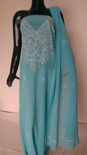 Lucknowi Chikan Suit 25