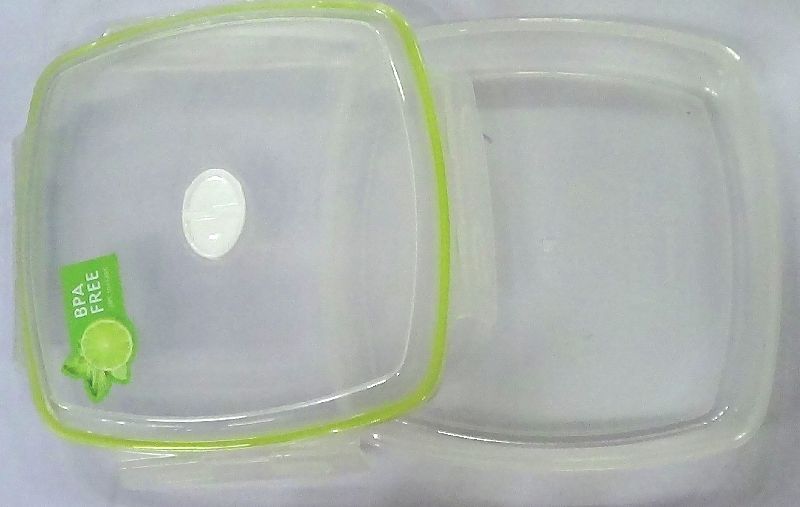 Plastic Square Box with Lid 01