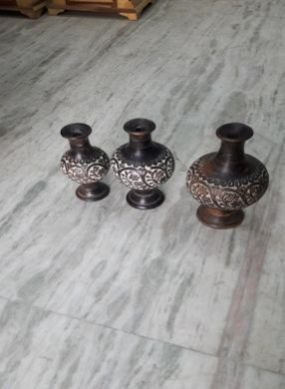 Pot Set of 3 Pcs Surai Carving