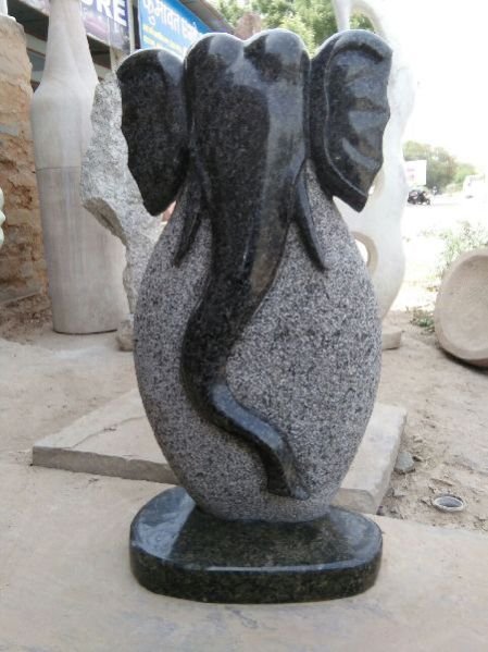 Elephant Face Statue 01