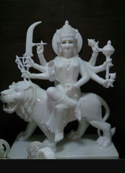 Marble Durga Statue 01