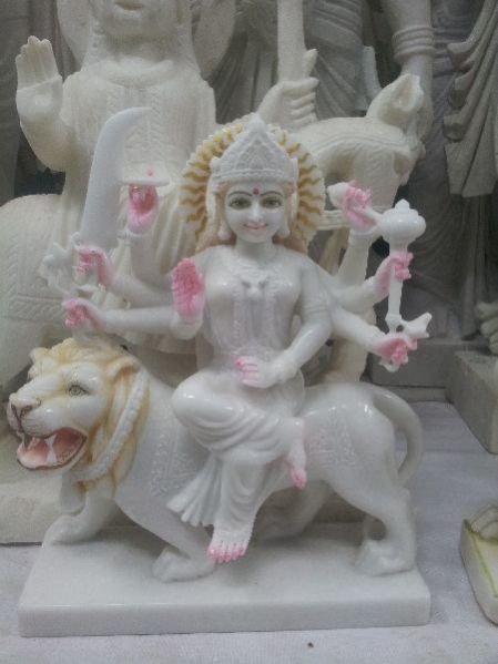 Marble Durga Statue 05